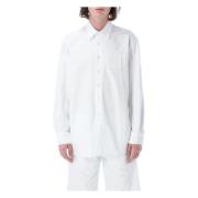 Hvid Denim Skjorte Straight Fit