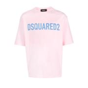 Pink T-shirts og Polos med Dsquared2 Logo
