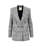 Stilfuld Dobbelt-Breasted Polyester Blazer