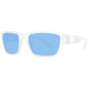 Hvide Rektangulære Solbriller med Spejleffekt til Mænd