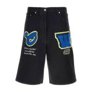 Sort Bermuda Shorts - Oversize Pasform