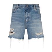 Unisex shorts i vintage Blue Wash denim