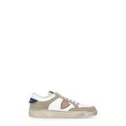 Hvide Beige Lyon Lavtop Sneakers