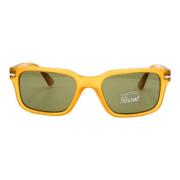 Gennemsigtige gule rektangulære solbriller