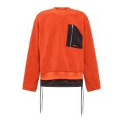 Orange Wool Logo Sweatshirt