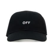 Sort bomuld baseball cap