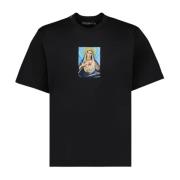 Oversize T-shirt med religiøst print