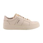 Beige Læder Sneakers