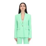 Grøn Crêpe Stretch Blazer