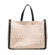 Canvas VLogo Signature Print Taske