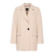 Klassisk Blazer Coat i Haze Melange