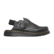 Sorte Slip-On Læder Træsko SS23