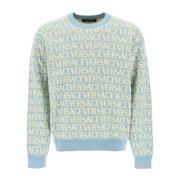 Jacquard Allover Bomuldssweater