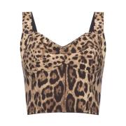 Leopard Print Cropped Top