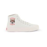 Canvas High-Top Sneakers med Lucky Tiger Print