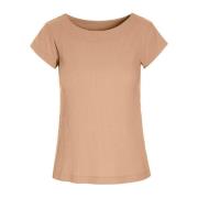 Feminin Globe Rib T-Shirt Top