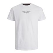 ARCHIE Kortærmet Rundhals T-shirt med Hævet Label Print