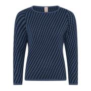 Skovhuus 3470 Special Checked Pullover Bluser 3470 Indigo