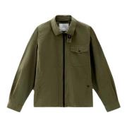 Lake Olive Gabardine Overshirt