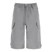 Multi-Lomme Canvas Bermuda Shorts