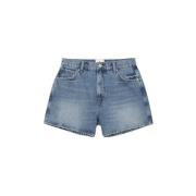 Stillehavsblå Denim Shorts