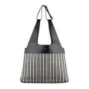 Sort Crossbody Taske med Justerbar Strop