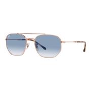 Pink Gold/Blue Shaded Sungles RB 3708