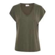 Kaffe Kalise T-Shirt Toppe amp; T-Shirts 10504040 Grape Leaf