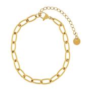 Passion Waterproof Herringbone Statement Bracelet 18K Gold Plating