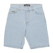 Regelmæssige Denim Shorts Lyseblå