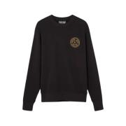 V Emblem Sweater Sort/Guld