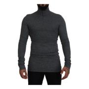 Mørkegrå Logo Pullover Sweater