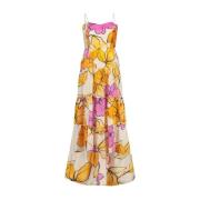 Alice Maxi Kjole Mimosa/Cassis Print