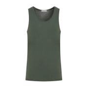 Rib Tank Top i Smoky Green