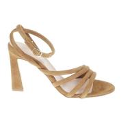 Strappy Suede Sandal med Ankelrem