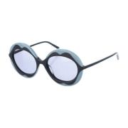 Oval Blå-Grå Solbriller