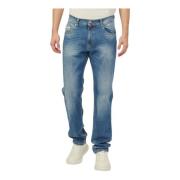 Regular Fit 5-Lomme Jeans Lys Vask