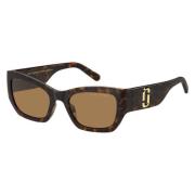 Stilfulde solbriller i Dark Havana/Brown