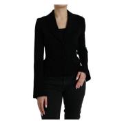 Luksus Sort Designer Blazer Elegant Stil