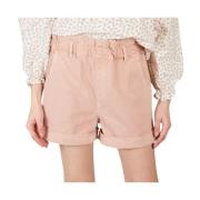 Pastel Pink Denim Shorts