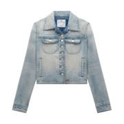 Broderet Denim Jakke