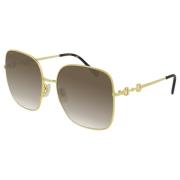 Gold/Brown Shaded Sunglasses