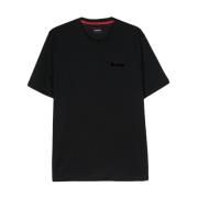 Sort Crew Neck Kortærmet T-Shirt