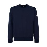 Tekstil crewneck sweatshirt med logo