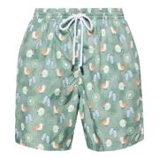 Polyester Badeshorts med sidelommer