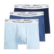 Blå Stretch Cotton Boxer Brief 3-Pack