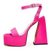 Pink High-Heeled Elegance Sandals