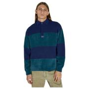 Stribet Strikket Polo Sweater