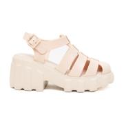 Beige Fisherman Sandals med Caged Design