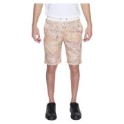 Beige Mænds Shorts med Lommer